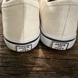 Janie & Jack white knit sneakers. Size 9.